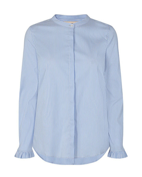 MOS MOSH SKJORTE MATTIE TWO STRIPE 136960