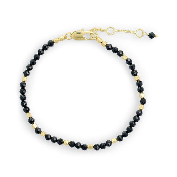 PURE BY NAT ARMBÅND STEN SORT ONYX