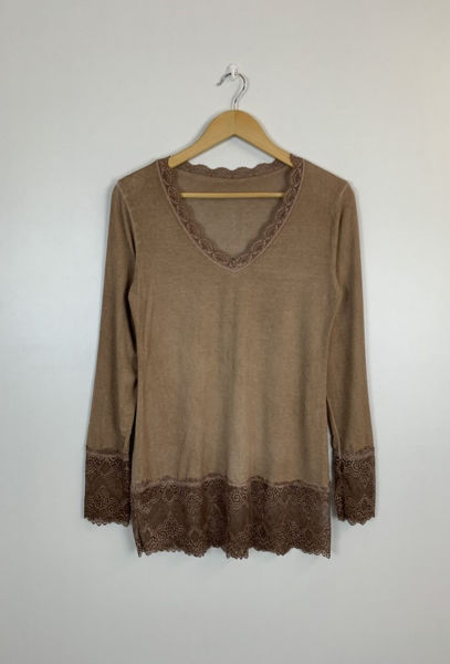 BY PARIS BLUSE M/BLONDE CAMEL