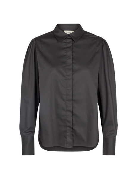 LEVETE ROOM SKJORTE ISLA SOLID 65 BLACK