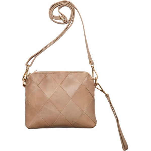 NOTYZ TASKE WOVEN CLUTCH BEIGE