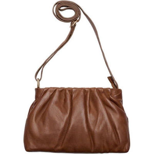 NOTYZ TASKE WITH PLEATS COGNAC