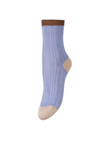 BECK SØNDERGAARD Glitter Drake Block Sock blue