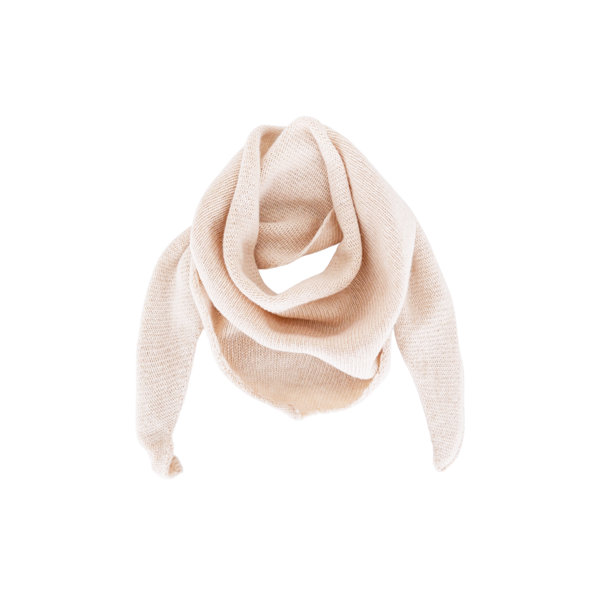 BCTRIANGLE KNITTED SCARF LATTE