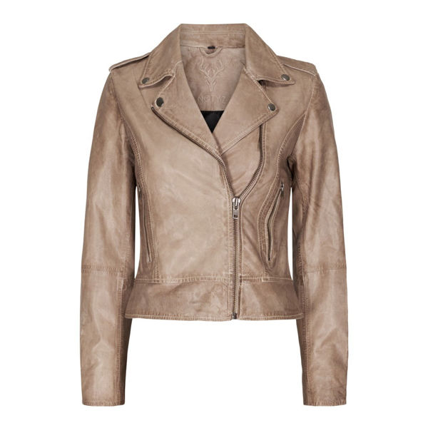 NOTYZ 10961 BIKER JAKKE BEIGE