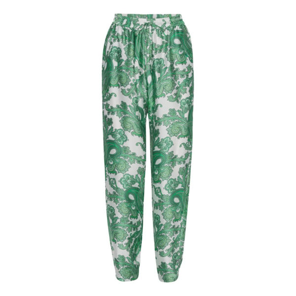 KARMAMIA CORA PAISLEY GREEN PANT