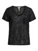 OBJECT T-SHIRT OBJTESSI SLUB BLACK