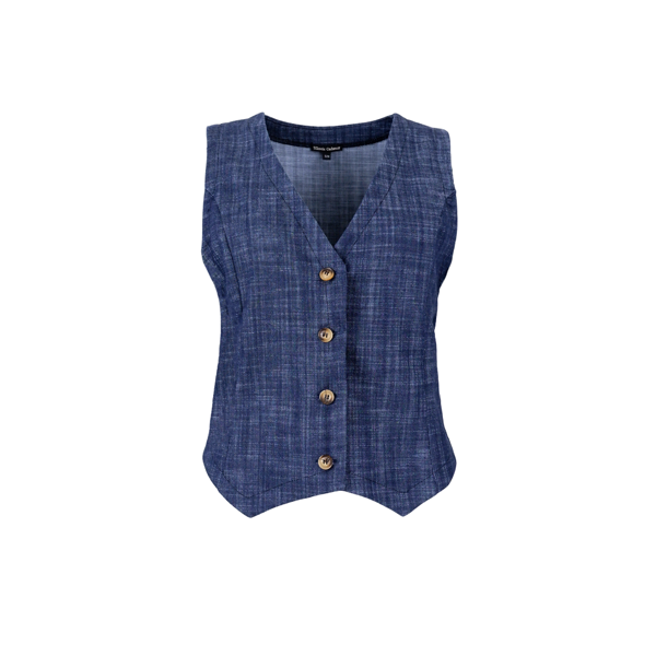 BLACK COLOUR VEST BOX DENIM NAVY