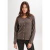 NOTYZ CARDIGAN CASHMERE BROWN MELANGE