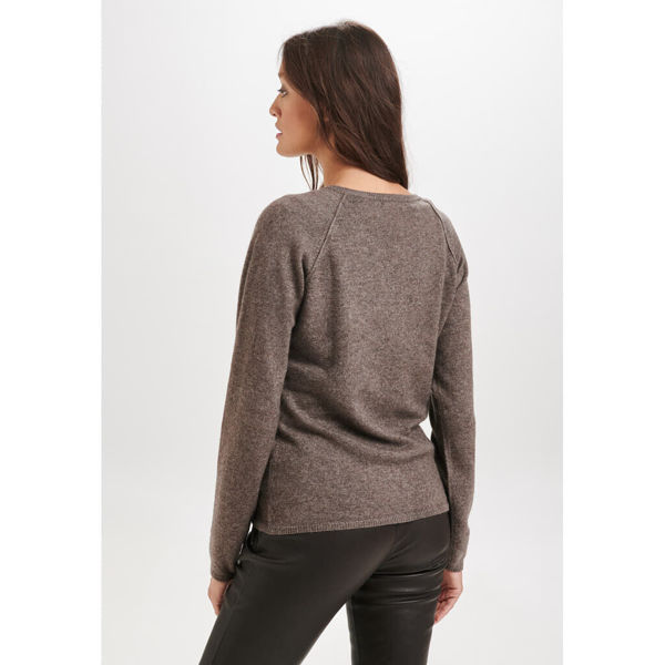 NOTYZ CARDIGAN CASHMERE BROWN MELANGE