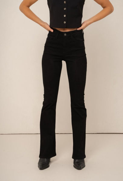 BY PARIS FLARE JEANS BLACK