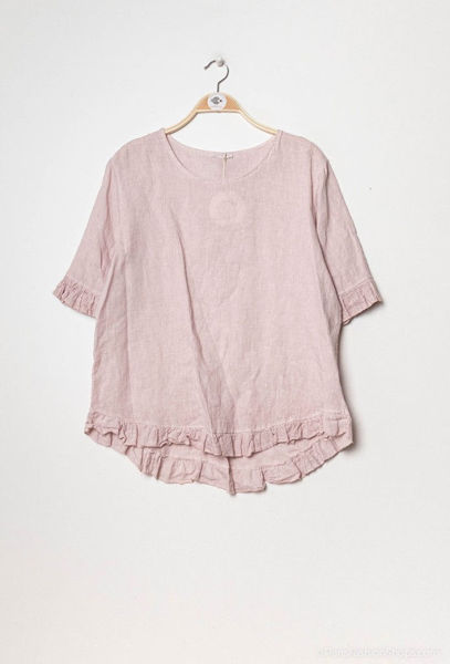 BY PARIS SKJORTE M/FLÆS ROSA