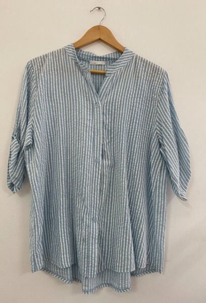 BP STRIPED SHIRT LIGHT BLUE