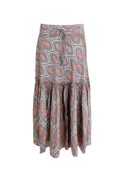 BC LUNA BOHO SKIRT TULIP GREY