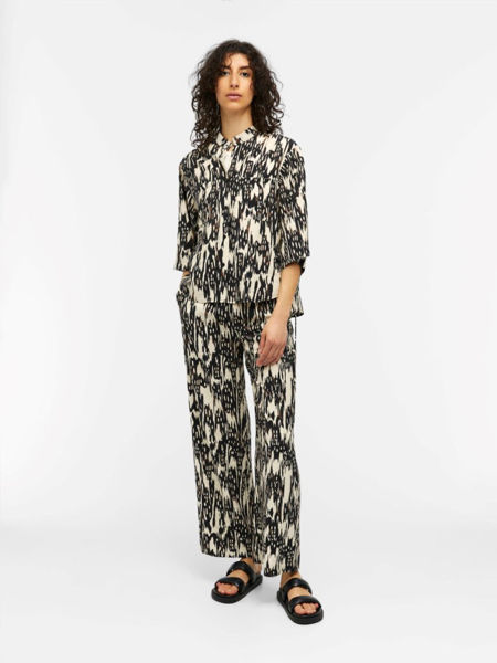 OBJFANJA PANT BLACK