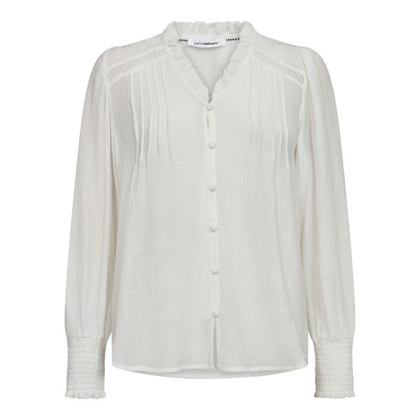 CO'COUTURE SKJORTE SELMA PINTUCK WHITE