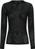 HYPE THE DETAIL MESH BLUSE BLACK