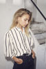 CO'COTURE TESSIE STRIPE SKJORTE BLACK
