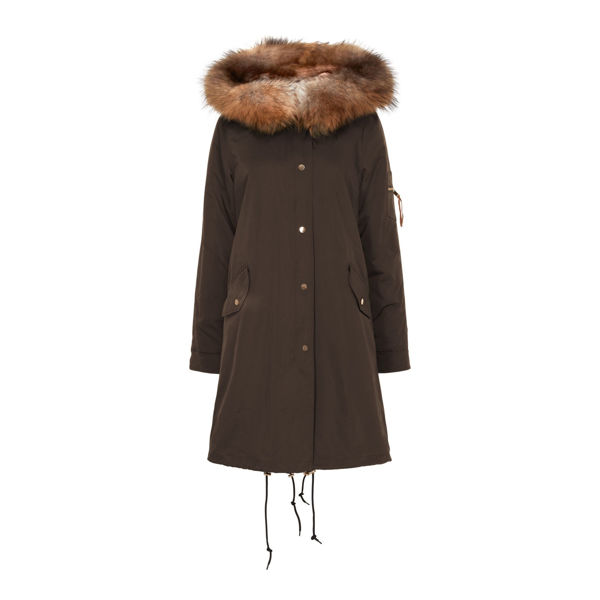 NOTYZ JAKKE PARKA WITH FUR BROWN W. NATURE