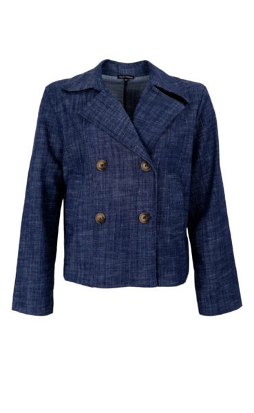BLACK COLOUR JAKKE BOX NAVY DENIM