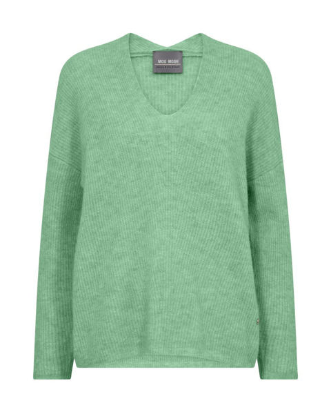 MOS MOSH THORA V-NECK GREEN
