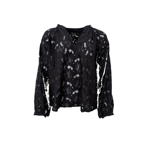 BCNELLY FLOWER BLOUSE BLACK