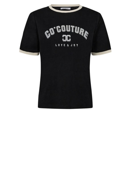 CO'COUTURE T-SHIRT EDGE BLACK