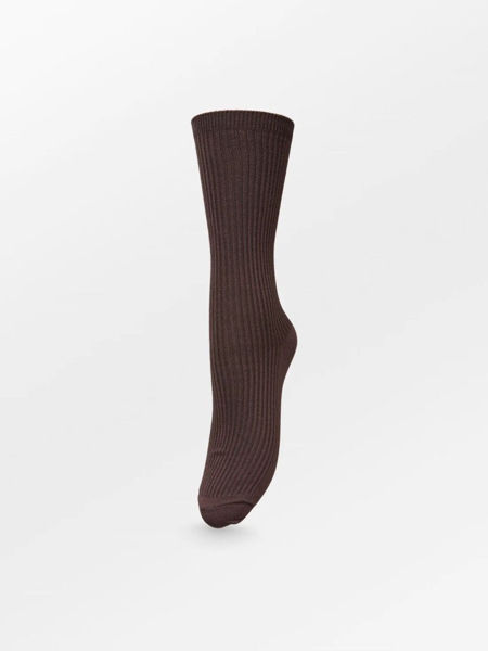 THELMA SOLID SOCK BROWN