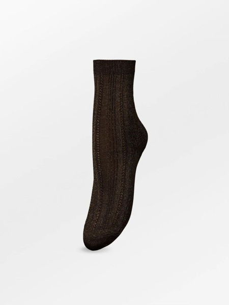 GLITTER DRAKE SOCK BROWN