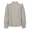 CO'COUTURE SKJORTE CHESS DOT OFF WHITE