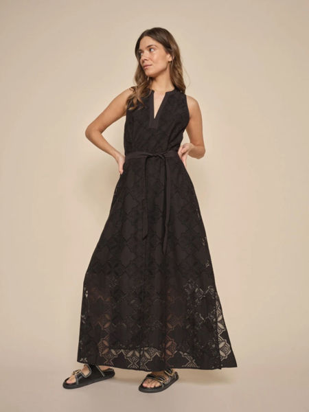 MMPAULINA LACE DRESS BLACK