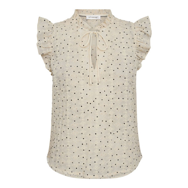 CO'COUTURE TOP MINI DOT OFF WHITE