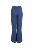 BLACK COLOUR BUKSER MELINA LINEN BLUE