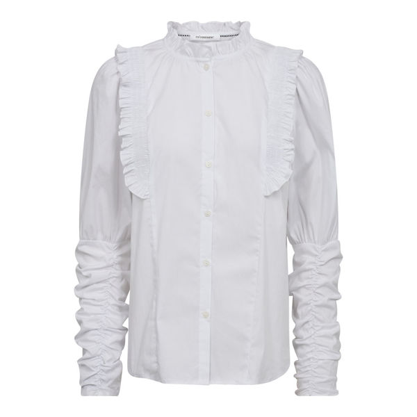 CO'COUTURE SKJORTE MANDY SMOCK FRILL WHITE