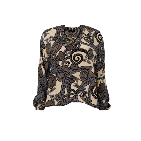 BCLUNA BLOUSE GREY PAISLEY