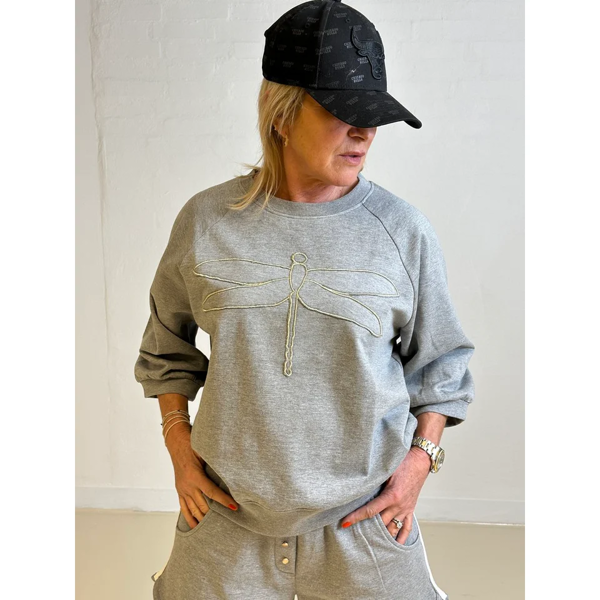 GASPAR FANØ 3/4 SWEAT GREY
