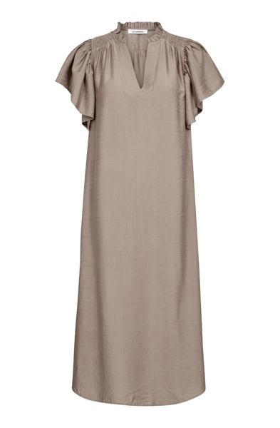 CCHera SS Frill Dress WALNUT