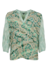 BC BLUSE LUNA FLARED GREEN MIX