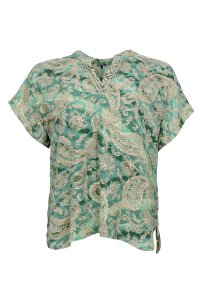 BC TOP LUNA ANDREA FLORAL GREEN