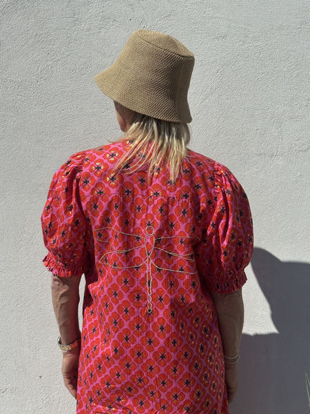 GASPAR TUNØ FLOWER DRESS PINK