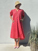 GASPAR TUNØ FLOWER DRESS PINK