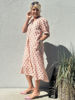 GASPAR TUNØ FLOWER DRESS ROSE