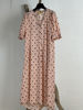GASPAR TUNØ FLOWER DRESS ROSE