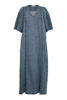 L'AMITIÉ KJOLE DENIM RAW HEM BLUE