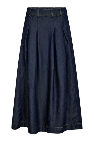 CCANJA DENIM PLEAT SKIRT