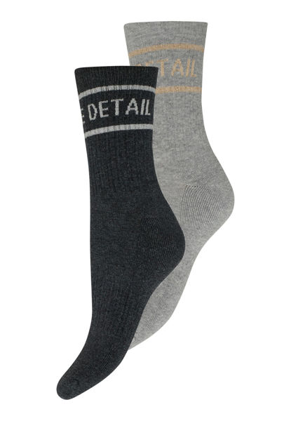 HTD tennis sock 2-pk GRÅ