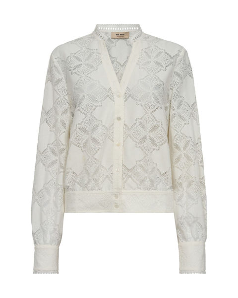 MMMONIA YEN LACE SHIRT ECRU