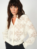 MMMONIA YEN LACE SHIRT ECRU