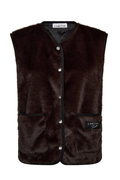 HL FUR TECH VEST MOCCA