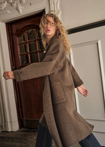 MMLucca Barkley Wool Coat S. BLACK